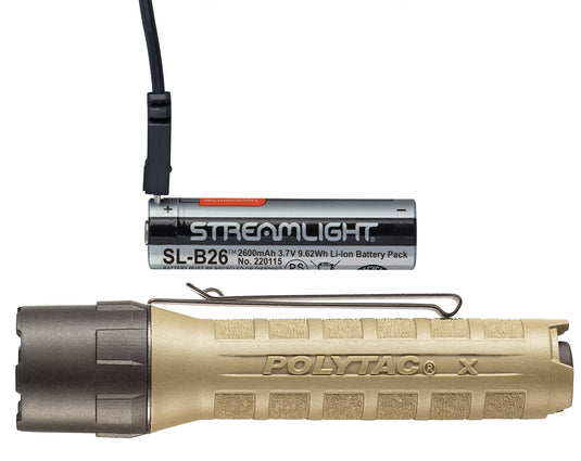 PolyTac X USB - Includes SL-B26 battery pack - Clam - Coyote