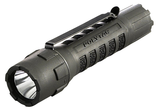 PolyTac - Includes (2) CR123A lithium batteries - Clam - Black