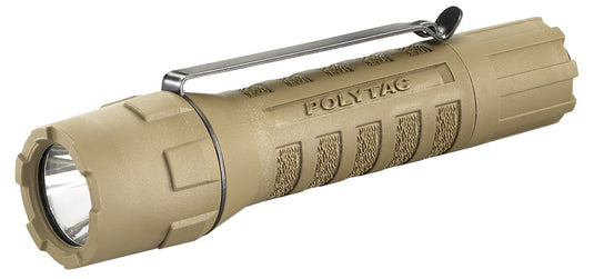 PolyTac - Includes (2) CR123A lithium batteries - Clam - Coyote
