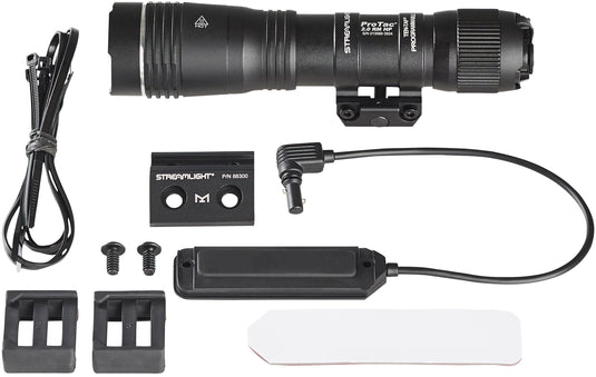 ProTac 2.0 Rail Mount HP - System - Includes M-LOK mount, mounting hardware, straight momentary pressure switch, (1) SL-B50 rechargeable battery pack, and USB-C cord - Box 89014
