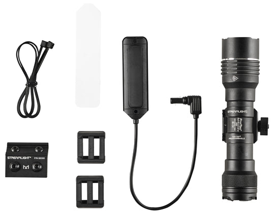ProTac Rail Mount HP-X Pro - System - Includes Jack-Cap tail cap switch, M-LOK mount, mounting hardware, Allen wrench, straight momentary pressure switch, and (2) CR123A lithium batteries - Box 89015