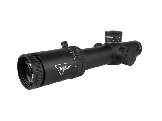 Credo® 1-10x28 First Focal Plane (FFP) Riflescope w/ Red/Green MRAD Segmented Circle Enhanced, 34mm Tube, Matte Finish, Exposed Elevation Adjuster w/ Return to Zero Feature