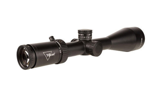Credo® HX 2.5-10x56 Second Focal Plane (SFP) Riflescope w/ Green MOA Precision Hunter, 30mm Tube, Satin Black, Exposed Elevation Adjuster w/ Return to Zero Feature
