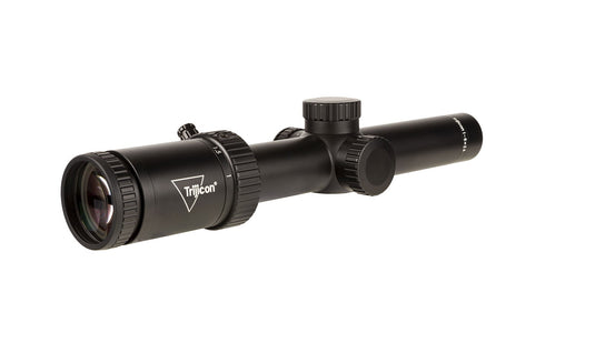 Credo® HX 1-6x24 Second Focal Plane (SFP) Riflescope w/ Red PowerDot™, BDC Hunter Holds .308, 30mm Tube, Satin Black, Low Capped Adjusters