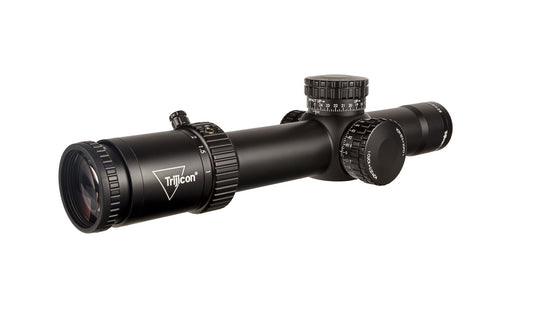 Credo® HX 1-8x28 First Focal Plane (FFP) Riflescope w/ Red/Green MOA Segmented Circle, 34mm Tube, Satin Black, Exposed Locking Adjusters