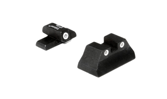 Trijicon Bright & Tough™ Night Sight Set — White Front/White Rear with Green Lamps — for H&K USP Compact