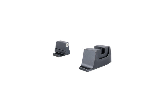Trijicon® Suppressor/Optic Height Sight Set with White Front/Metal Rear & Green Front Lamp - for M&P® C.O.R.E™, M&P® M2.0™ Optics Ready