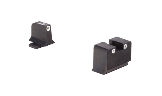 Trijicon® Suppressor/Optic Height Sight Set with White Front/White Rear & Green Lamps - for Sig Sauer® 9mm/.357
