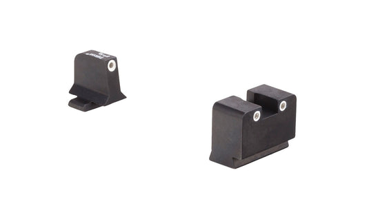 Trijicon® Suppressor/Optic Height Sight Set with White Front/White Rear & Green Lamps - for Sig Sauer® 40/.45