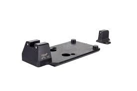 Trijicon RMR® Mount w/ Integrated Bright & Tough™ Night Sights (Black Outline Front/Rear) - SIG Sauer® M17/M18 Military Variant - Bulk Packaged (BP)