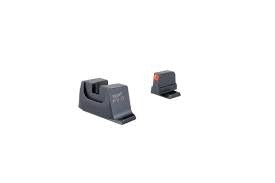 Trijicon RMR® Mount w/ Integrated Bright & Tough™ Night Sights (Black Outline Front/Rear) - SIG Sauer® M17/M18 Military Variant - Bulk Packaged (BP) No Tritium (NT)