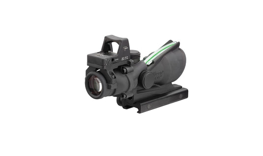 Trijicon ACOG® 4x32 Scope, Dual Illuminated Green Crosshair .223 Reticle w/ Colt® Knob Thumbscrew Mount & 3.25 MOA Red RMR® Automatic LED Type 2