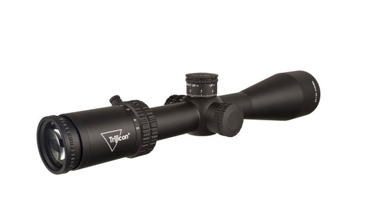 Tenmile® 5-25x50 Second Focal Plane (SFP) Riflescope w/ Red MRAD Center Dot, 30mm Tube, Matte Black, Exposed Elevation Adjuster w/ Return to Zero Feature