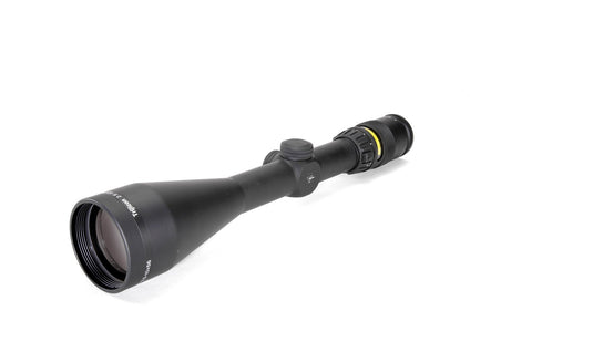 AccuPoint® 2.5-10x56 Riflescope Standard Duplex Crosshair w/ Amber Dot, 30mm Tube, Matte Black, Capped Adjusters