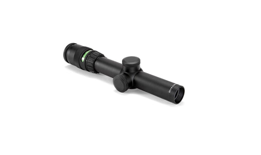 AccuPoint® 1-4x24 Riflescope w/ BAC, Green Triangle Post Reticle, 30mm Tube, Matte Black, Capped Adjusters
