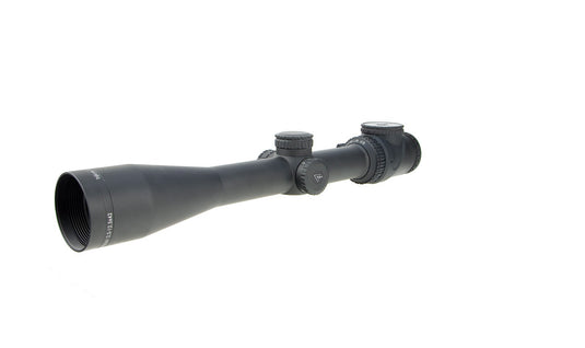 AccuPoint® 2.5-12.5x42 Riflescope MIL-Dot Crosshair w/ Green Dot, 30mm Tube, Matte Black, Capped Adjusters