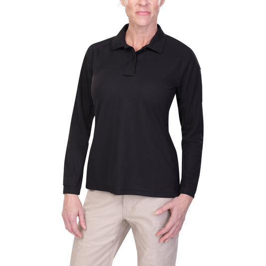 Black Women's coldblack® Polo - LS